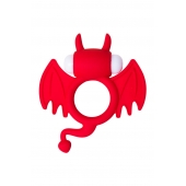 Красное эрекционное кольцо на пенис JOS COCKY DEVIL - JOS - в Новосибирске купить с доставкой