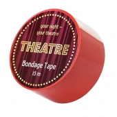Красный бондажный скотч TOYFA Theatre - 15 м. - ToyFa - купить с доставкой в Новосибирске