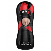 Мастурбатор-вагина Vibrating Pussy Stroker с вибрацией - Pipedream - в Новосибирске купить с доставкой