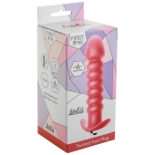 Розовая анальная вибропробка Twisted Anal Plug - 13 см. - Lola Games