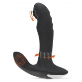 Черный вибромассажер простаты с функцией римминга Plug with Perineum Stimulator - 16,6 см. - Orion - в Новосибирске купить с доставкой