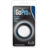 Черно-синее эрекционное кольцо Silicone Go Pro Cock Ring - Blush Novelties - в Новосибирске купить с доставкой