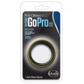 Черно-желтое силиконовое эрекционное кольцо Silicone Go Pro Cock Ring - Blush Novelties - в Новосибирске купить с доставкой