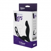 Черный вибромассажер простаты P-PLEASER W ERECTION ENHANCE - Dream Toys - в Новосибирске купить с доставкой