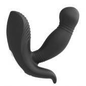Черный вибромассажер простаты PROSTATE HERO - Dream Toys - в Новосибирске купить с доставкой
