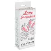 Пудра для игрушек Love Protection с ароматом клубники со сливками - 30 гр. - Lola Games - купить с доставкой в Новосибирске