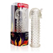 Закрытая прозрачная насадка на пенис Crystal Sleeve Faraon - 13,5 см. - Erowoman-Eroman - в Новосибирске купить с доставкой
