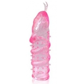 Закрытая рельефная насадка Crystal sleeve snakes в виде змеи с усиками - 14 см. - Erowoman-Eroman - в Новосибирске купить с доставкой