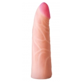 Фаллическая насадка на трусики харнесс - 17,5 см. - LOVETOY (А-Полимер) - купить с доставкой в Новосибирске