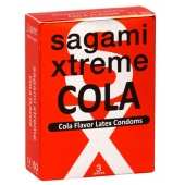 Ароматизированные презервативы Sagami Xtreme COLA - 3 шт. - Sagami - купить с доставкой в Новосибирске