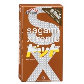 Презервативы Sagami Xtreme FEEL UP с точечной текстурой и линиями прилегания - 10 шт. - Sagami - купить с доставкой в Новосибирске