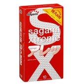 Утолщенные презервативы Sagami Xtreme Feel Long с точками - 10 шт. - Sagami - купить с доставкой в Новосибирске