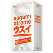 Ультратонкие презервативы Sagami Xtreme SUPERTHIN - 15 шт. - Sagami - купить с доставкой в Новосибирске