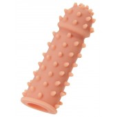 Телесная реалистичная насадка KOKOS Extreme Sleeve 03 с дополнительной стимуляцией - 12,7 см. - KOKOS - в Новосибирске купить с доставкой