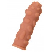 Телесная реалистичная насадка KOKOS Extreme Sleeve 11 с дополнительной стимуляцией - 12,7 см. - KOKOS - в Новосибирске купить с доставкой