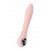 Розовый силиконовый вибратор с электростимуляцией GALVANI VIBE - 21 см. - ToyFa - купить с доставкой в Новосибирске