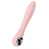 Розовый силиконовый вибратор с электростимуляцией GALVANI VIBE - 21 см. - ToyFa - купить с доставкой в Новосибирске