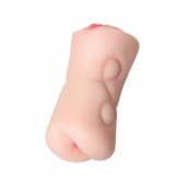 Телесный двусторонний мастурбатор Rich Fruit - вагина и анус - ToyFa - в Новосибирске купить с доставкой