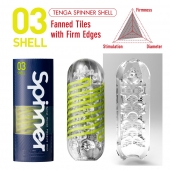 Мастурбатор SPINNER Shell - Tenga - в Новосибирске купить с доставкой