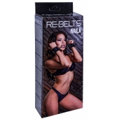 Черные кожаные наручники Naila - Rebelts - купить с доставкой в Новосибирске