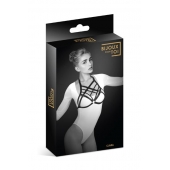 Черная упряжь на грудь Clara - Bijoux Pour Toi - купить с доставкой в Новосибирске