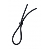 Черное лассо на пенис с одной бусиной - A-toys - в Новосибирске купить с доставкой