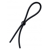 Черное лассо на пенис с одной бусиной - A-toys - в Новосибирске купить с доставкой