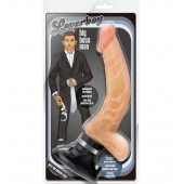 Телесный мультискоростной реалистичный вибратор The Boss Man - 26,7 см. - Blush Novelties