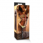 Коричневый мастурбатор-ротик Heather - Blush Novelties - в Новосибирске купить с доставкой