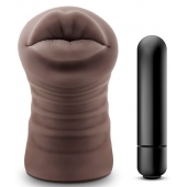 Коричневый мастурбатор-ротик Renee - Blush Novelties - в Новосибирске купить с доставкой