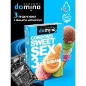 Презервативы для орального секса DOMINO Sweet Sex с ароматом мороженого - 3 шт. - Domino - купить с доставкой в Новосибирске