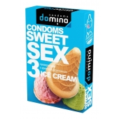 Презервативы для орального секса DOMINO Sweet Sex с ароматом мороженого - 3 шт. - Domino - купить с доставкой в Новосибирске