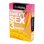 Презервативы для орального секса DOMINO Sweet Sex с ароматом манго - 3 шт. - Domino - купить с доставкой в Новосибирске