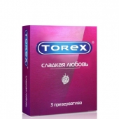 Презервативы Torex  Сладкая любовь  с ароматом клубники - 3 шт. - Torex - купить с доставкой в Новосибирске