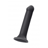 Черный фаллос на присоске Silicone Bendable Dildo XL - 20 см. - Strap-on-me - купить с доставкой в Новосибирске
