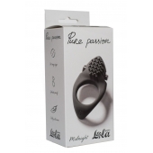 Черное эрекционное виброкольцо Pure Passion Midnight - Lola Games - в Новосибирске купить с доставкой