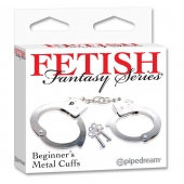 Металлические наручники Beginner s Metal Cuffs - Pipedream - купить с доставкой в Новосибирске