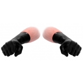 Черные латексные перчатки для фистинга Latex Short Glove - Shots Media BV