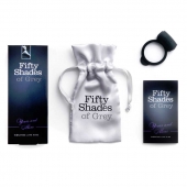 Темно-серое эрекционное кольцо Vibrating Love Ring с вибрацией - Fifty Shades of Grey - в Новосибирске купить с доставкой