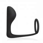 Стимулятор простаты с фиксацией эрекционным кольцом Prostate Gear - BlueLine - в Новосибирске купить с доставкой