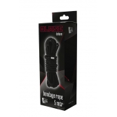 Черная веревка для шибари DELUXE BONDAGE ROPE - 5 м. - Dream Toys - купить с доставкой в Новосибирске