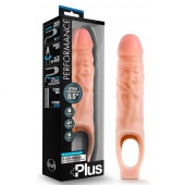 Телесный реалистичный фаллоудлинитель 9 Inch Silicone Cock Sheath Penis Extender - 22,86 см. - Blush Novelties - в Новосибирске купить с доставкой