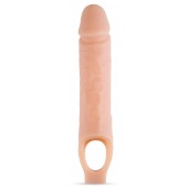Телесный реалистичный фаллоудлинитель 10 Inch Silicone Cock Sheath Penis Extender - 25,4 см. - Blush Novelties - в Новосибирске купить с доставкой
