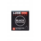 Черные презервативы LUXE Royal Black Collection - 3 шт. - Luxe - купить с доставкой в Новосибирске