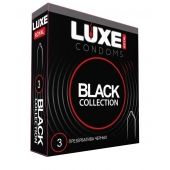 Черные презервативы LUXE Royal Black Collection - 3 шт. - Luxe - купить с доставкой в Новосибирске