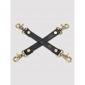 Черный фиксатор для манжет Bound to You Faux Leather Hogtie - Fifty Shades of Grey - купить с доставкой в Новосибирске