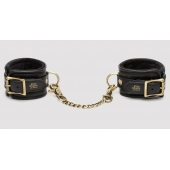 Черные наручники Bound to You Faux Leather Wrist Cuffs - Fifty Shades of Grey - купить с доставкой в Новосибирске