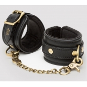 Черные наручники Bound to You Faux Leather Wrist Cuffs - Fifty Shades of Grey - купить с доставкой в Новосибирске