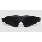 Черная плотная маска на глаза Bound to You Faux Leather Blindfold - Fifty Shades of Grey - купить с доставкой в Новосибирске