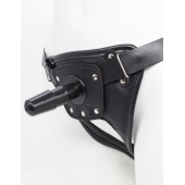 Черный пояс для насадок CLASS STRAP Restyling - LOVETOY (А-Полимер) - купить с доставкой в Новосибирске